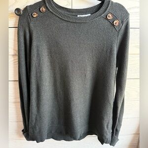 Pink Clover Charcoal Knit Top